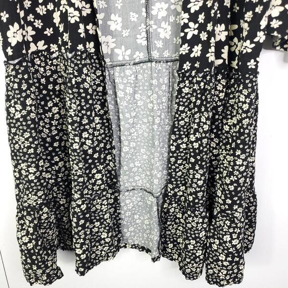 Maurices Top Womens XXL Kimono Pull On Daisy FLorals Spring Peplum Waist Casual - Picture 3 of 12